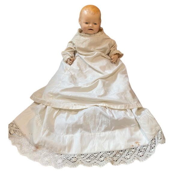 VTG 17” EIH Horsman Baby Doll Composition & Cloth Baby Doll 1920s Baby Dimples